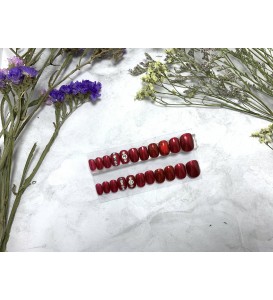 VV Red Seducing Press-on-Nails