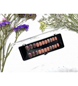 VV Peachy Glitter Press-on-Nails VV Peachy Glitter Press-on-Nails